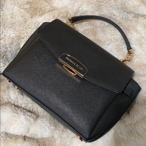 Michael Kors Black Leather Satchel - Picture 8 of 15